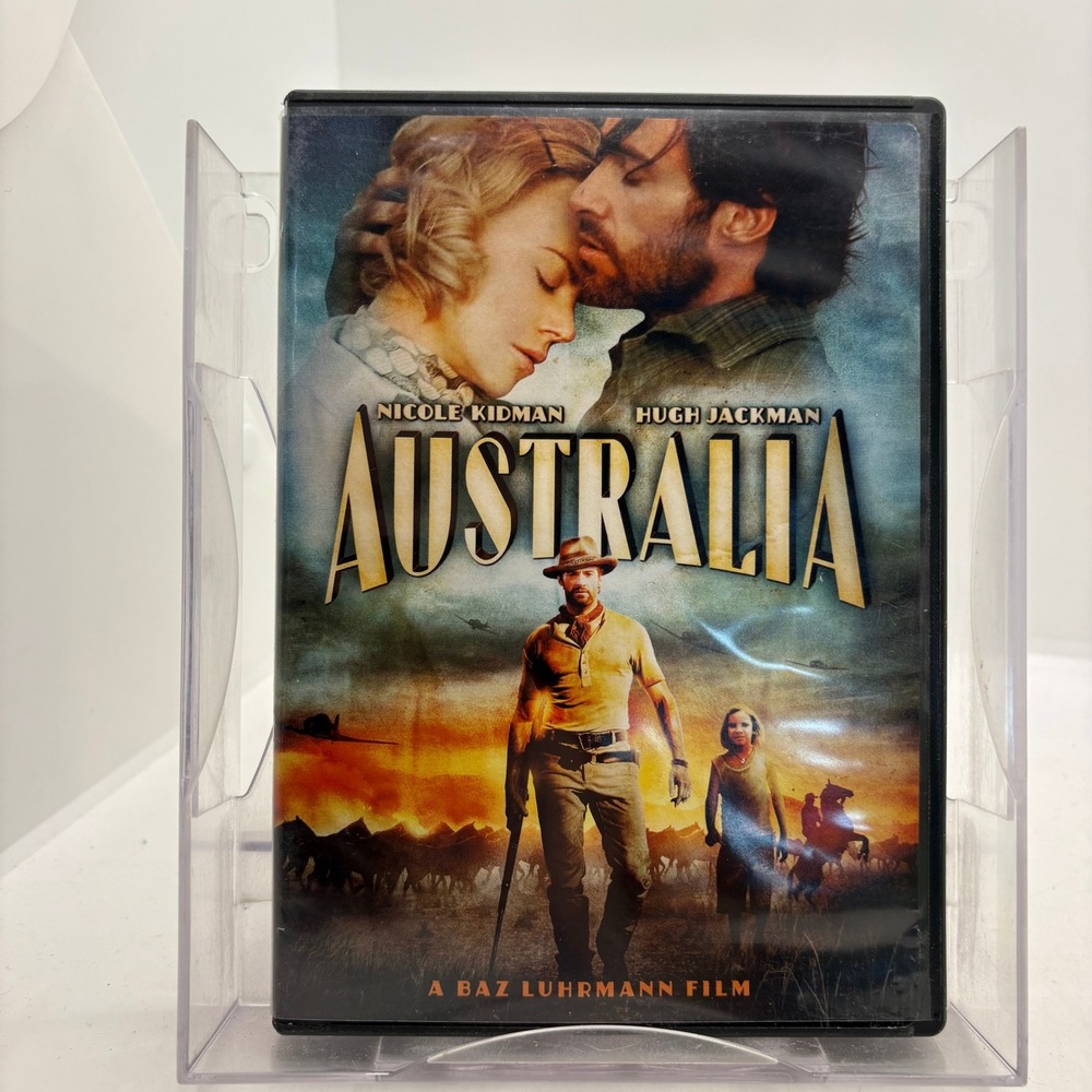 Australia DVD Baz Luhrmann Nicole Kidman Hugh Jackman Widescreen 2008 Movie